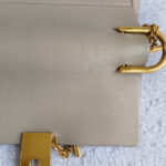 Chloe Drew Motty Grey Calf Leather with Suede Leather and Gold Hardware #GULLE-4 - Image 4