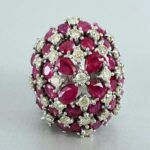 Diamond Ruby Ring Jewellery #OOET-12 - Image 2