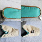 Hermes Bolide Pouch Blue/Brown Canvas with Leather and Silver Hardware #TSTT-6 - Image 10