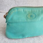 Hermes Bolide Pouch Blue/Brown Canvas with Leather and Silver Hardware #TSTT-6 - Image 3