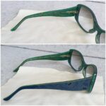Judith Leiber Blue/Green Acetate Frame Sunglasses #OTLC-85 - Image 8