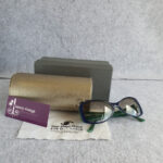 Judith Leiber Blue/Green Acetate Frame Sunglasses #OTLC-85 - Image 2