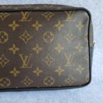 LV Kasai Clutch Monogram Macassar Coated Canvas with Leather and Gold Hardware #OOEK-1 - Image 6