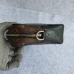 LV Kasai Clutch Monogram Macassar Coated Canvas with Leather and Gold Hardware #OOEK-1 - Image 7