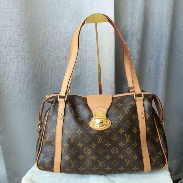 LV Stresa Brown Monogram Canvas with Leather and Gold Hardware #OOEO-2