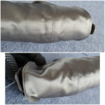 Tod's Evening Bag Silver Grey Satin with Diamante and Silver Hardware #TSTT-8 - Image 10