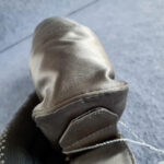 Tod's Evening Bag Silver Grey Satin with Diamante and Silver Hardware #TSTT-8 - Image 13