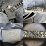 Tod's Evening Bag Silver Grey Satin with Diamante and Silver Hardware #TSTT-8 - Image 20