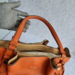 Tods Tote Bag Orange with Calf Leather and Gold Hardware #OOLT-1 - Image 17