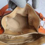 Tods Tote Bag Orange with Calf Leather and Gold Hardware #OOLT-1 - Image 24