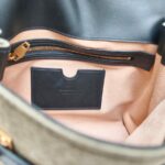 Balmain Crossbody Bag Black/Brown with Leather/Canvas and Gold Hardware #OOUO-6 - Image 35