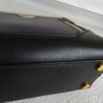 Balmain Crossbody Bag Black/Brown with Leather/Canvas and Gold Hardware #OOUO-6 - Image 21