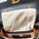 Balmain Crossbody Bag Black/Brown with Leather/Canvas and Gold Hardware #OOUO-6 - Image 31