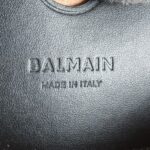 Balmain Crossbody Bag Black/Brown with Leather/Canvas and Gold Hardware #OOUO-6 - Image 25