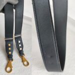 Balmain Crossbody Bag Black/Brown with Leather/Canvas and Gold Hardware #OOUO-6 - Image 24