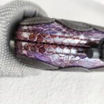 Bottega Veneta Knot Clutch Purple/Bronze with Snake Skin/Suede Leather Lining and Black Hardware #OOTL-1 - Image 9