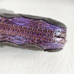 Bottega Veneta Knot Clutch Purple/Bronze with Snake Skin/Suede Leather Lining and Black Hardware #OOTL-1 - Image 13