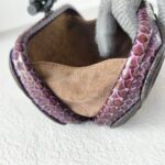 Bottega Veneta Knot Clutch Purple/Bronze with Snake Skin/Suede Leather Lining and Black Hardware #OOTL-1 - Image 17
