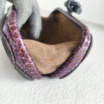 Bottega Veneta Knot Clutch Purple/Bronze with Snake Skin/Suede Leather Lining and Black Hardware #OOTL-1 - Image 16