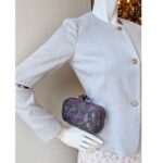 Bottega Veneta Knot Clutch Purple/Bronze with Snake Skin/Suede Leather Lining and Black Hardware #OOTL-1 - Image 22