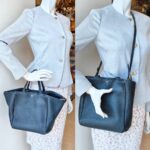 Celine Tote Bag Black with Calf Leather and Gold Hardware #OOUO-2 - Image 25