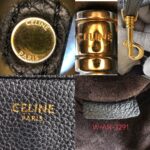 Celine Tote Bag Black with Calf Leather and Gold Hardware #OOUO-2 - Image 18