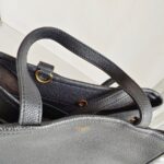 Celine Tote Bag Black with Calf Leather and Gold Hardware #OOUO-2 - Image 14