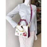 D&G Welcome Bag White/Red/Purple with Leather/Embroidery/Sequin and Gold Hardware #OOUO-5 - Image 43