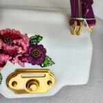 D&G Welcome Bag White/Red/Purple with Leather/Embroidery/Sequin and Gold Hardware #OOUO-5 - Image 13