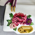 D&G Welcome Bag White/Red/Purple with Leather/Embroidery/Sequin and Gold Hardware #OOUO-5 - Image 11