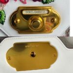 D&G Welcome Bag White/Red/Purple with Leather/Embroidery/Sequin and Gold Hardware #OOUO-5 - Image 27