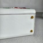 D&G Welcome Bag White/Red/Purple with Leather/Embroidery/Sequin and Gold Hardware #OOUO-5 - Image 15