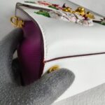 D&G Welcome Bag White/Red/Purple with Leather/Embroidery/Sequin and Gold Hardware #OOUO-5 - Image 17