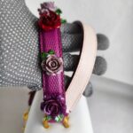 D&G Welcome Bag White/Red/Purple with Leather/Embroidery/Sequin and Gold Hardware #OOUO-5 - Image 24