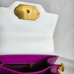 D&G Welcome Bag White/Red/Purple with Leather/Embroidery/Sequin and Gold Hardware #OOUO-5 - Image 30