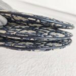 Dior Saddle Crossbody Bag Blue with Canvas/Leather and Gold Hardware #OOCY-3 - Image 12