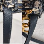 Dior Saddle Crossbody Bag Blue with Canvas/Leather and Gold Hardware #OOCY-3 - Image 16