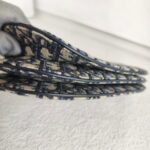 Dior Saddle Crossbody Bag Blue with Canvas/Leather and Gold Hardware #OOCY-3 - Image 11