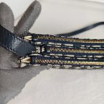 Dior Saddle Crossbody Bag Blue with Canvas/Leather and Gold Hardware #OOCY-3 - Image 9