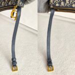 Dior Saddle Crossbody Bag Blue with Canvas/Leather and Gold Hardware #OOCY-3 - Image 14