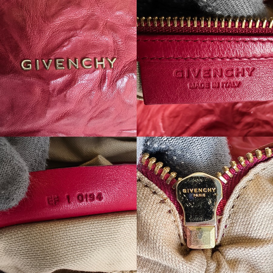 Givenchy Pandora Large Bag Red with Crinkle Calf Leather and Gold ...