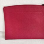 Hermes Bazar MM Clutch Rouge Genat with Togo Leather #OOCR-2 - Image 7
