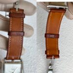 Hermes Cape Code Large Watch with Barenia Brown Leather #OOKE-4 - Image 6