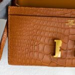 Hermes Constance To Go Long Wallet Brown with Alligator and Gold Hardware #EEEE-0 - Image 3