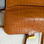 Hermes Constance To Go Long Wallet Brown with Alligator and Gold Hardware #EEEE-0 - Image 10