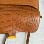 Hermes Constance To Go Long Wallet Brown with Alligator and Gold Hardware #EEEE-0 - Image 11