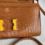 Hermes Constance To Go Long Wallet Brown with Alligator and Gold Hardware #EEEE-0 - Image 4