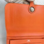 Hermes Dogon Duo Wallet Orange with Togo Leather and Palladium Hardware #OOKL-2 - Image 15
