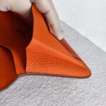 Hermes Dogon Duo Wallet Orange with Togo Leather and Palladium Hardware #OOKL-2 - Image 8