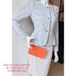 Hermes Dogon Duo Wallet Orange with Togo Leather and Palladium Hardware #OOKL-2 - Image 32